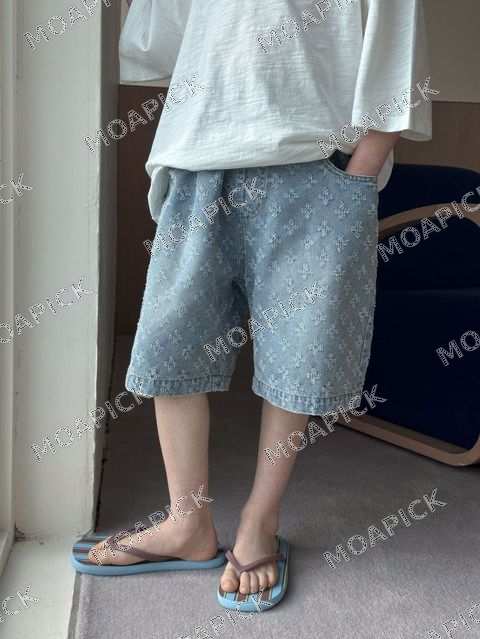 블럭오버하프데님