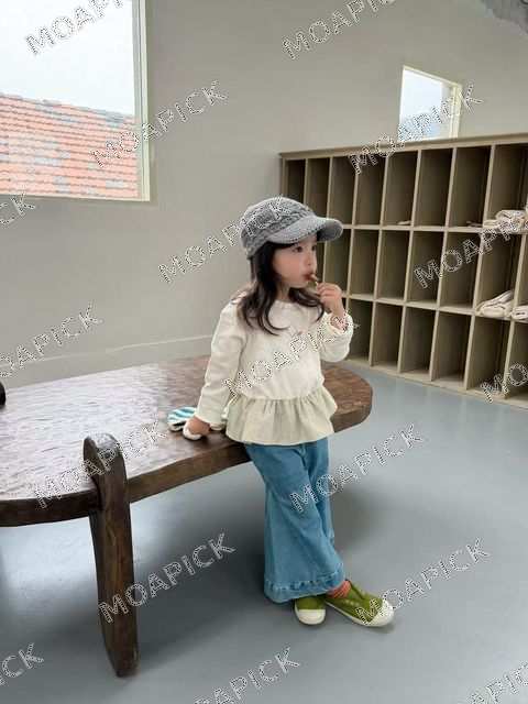리본부츠컷데님팬츠