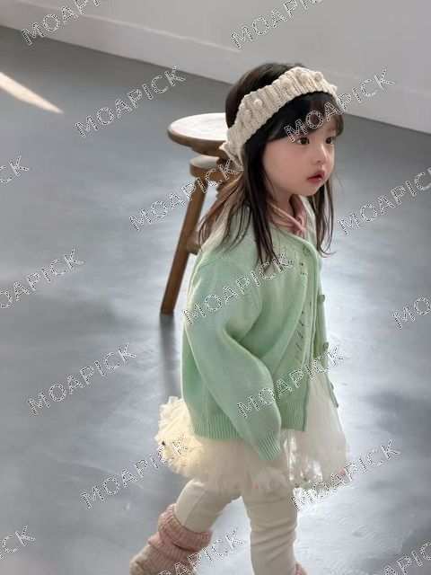 마카롱펀칭니트가디건