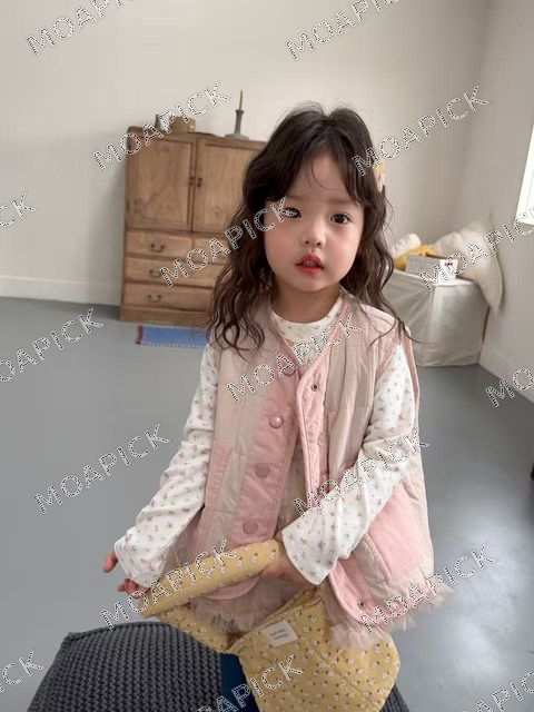 포근도트리버시블패딩조끼