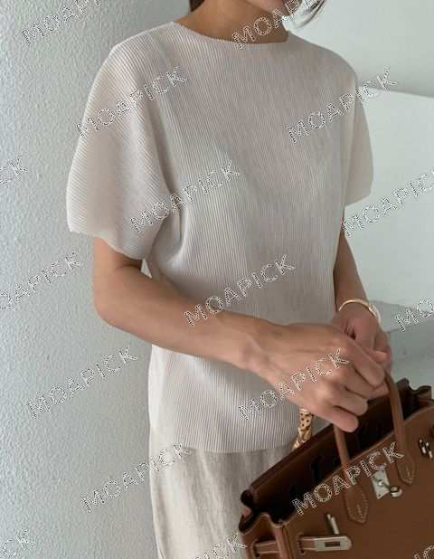 탱탱플리츠블라우스