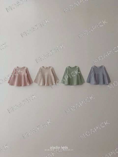 무드한골지블라우스(무지)