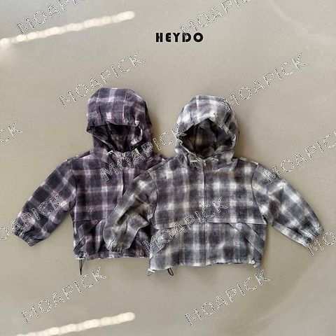 빈티지체크바람막이