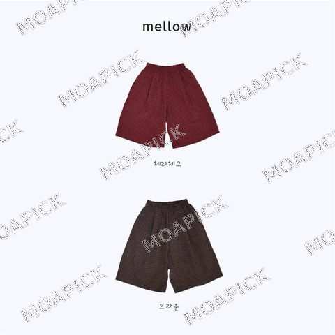 체리체크8부팬츠