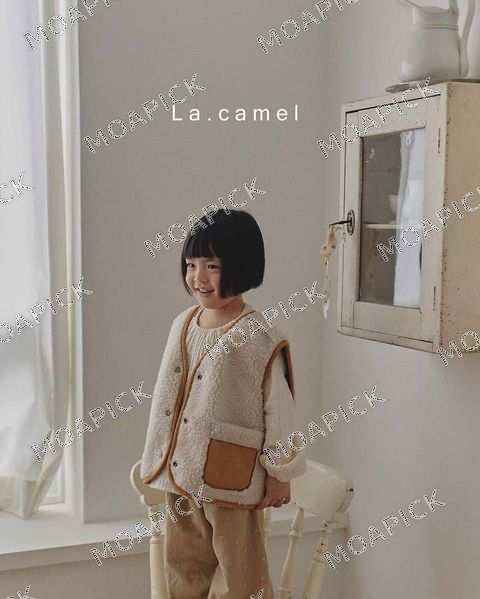 테디양면무스탕조끼-브라운