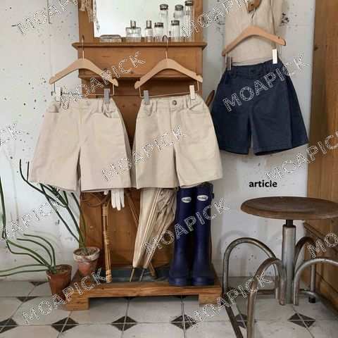 카치온핀턱버뮤다팬츠