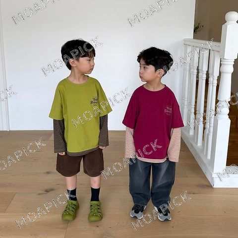 반팔레이어드티