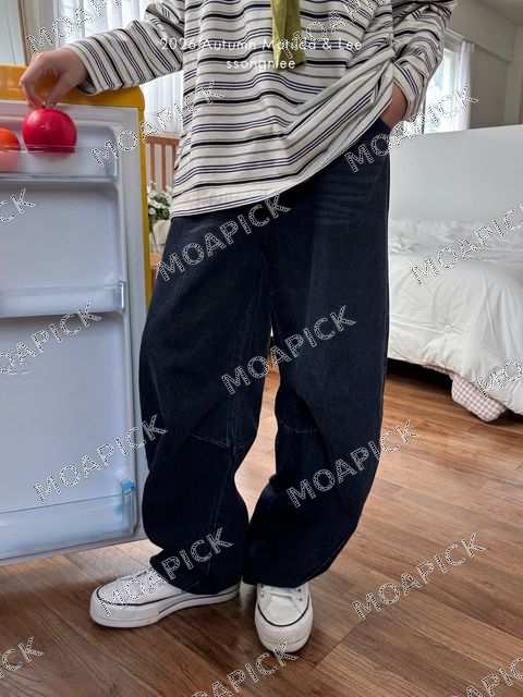 블루블랙데님바지