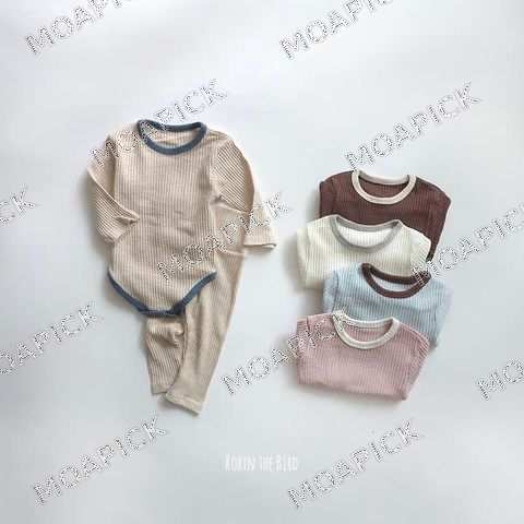 모달골지바디슈트상하