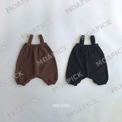핀도트오버롤벌룬팬츠