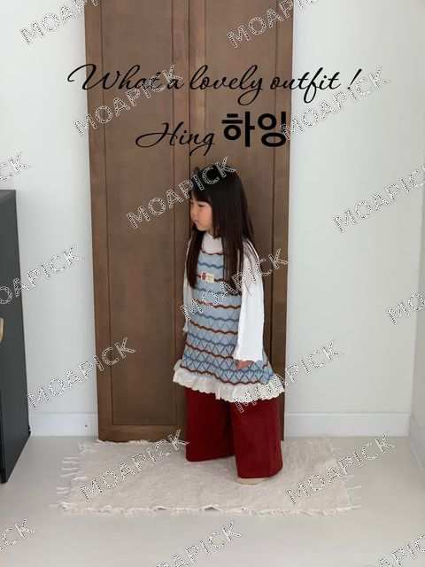 버건디와이드팬츠