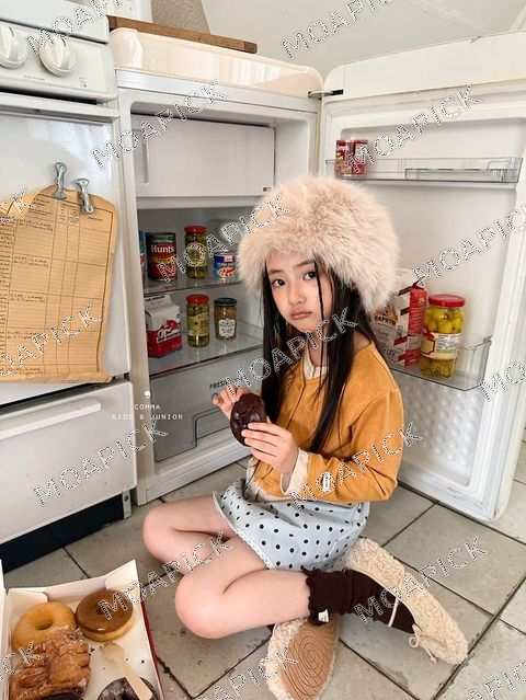 배색가디건