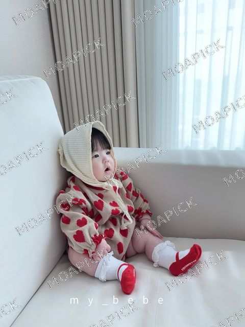 배색하트밴딩슈트