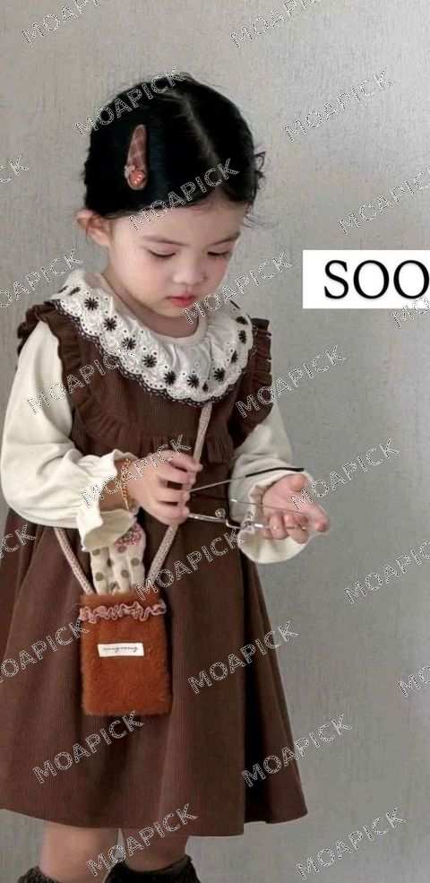 코듀로이블라우스원피스세트