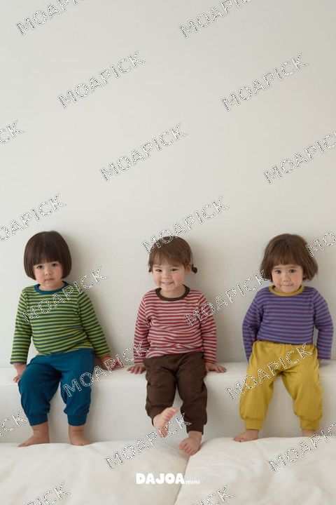 단가라배색실내복