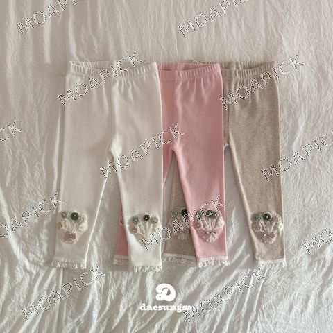 리본꽃송이레깅스
