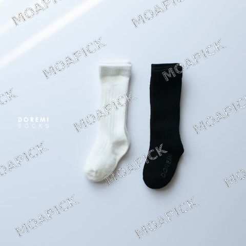 러블리루미니삭스 오프화이트블랙 (2P)
