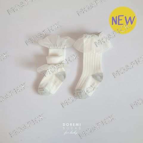오건디양말&니삭스 화이트 (2P)