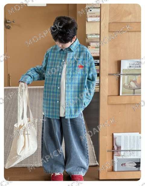 스타자수블루셔츠남방