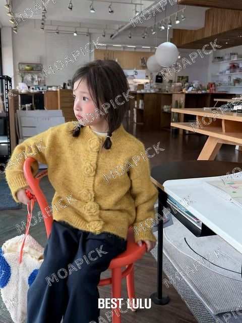 로즈버튼가디건