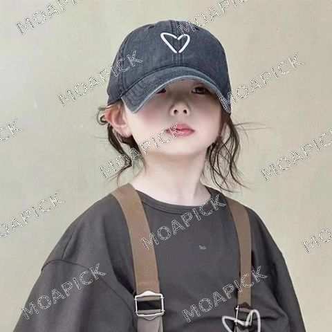 작은하트데님볼캡