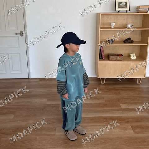 테리배색조거팬츠