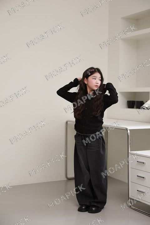 커브드데님워싱벌룬바지