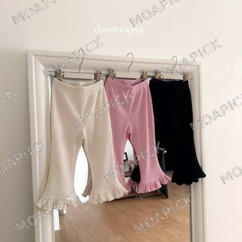 골지프릴나팔팬츠