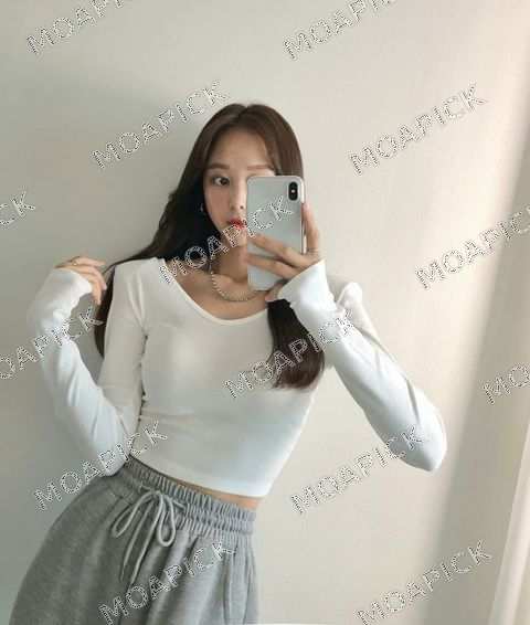 패드브이넥긴팔