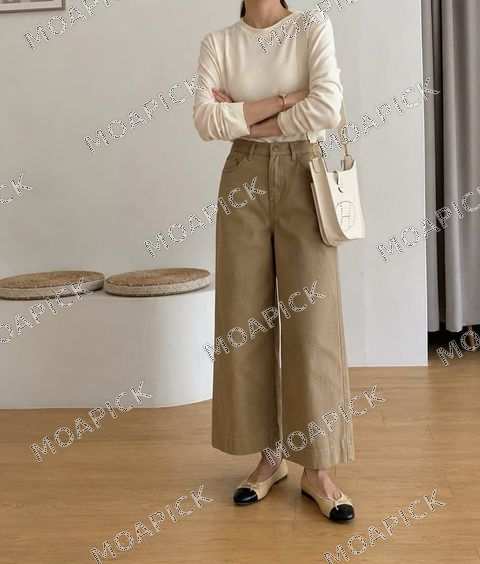 루즈베이지카고팬츠