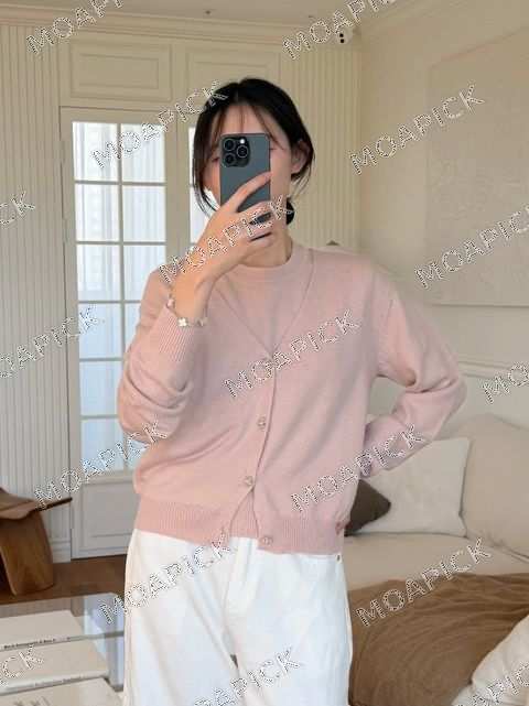 메리노울블룸니트가디건세트