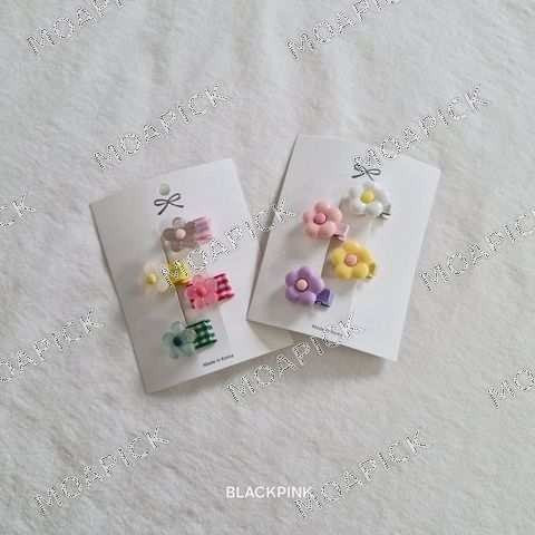 악세)미니꽃집게핀세트