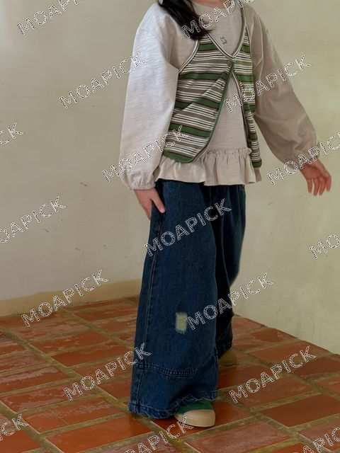 로지와이드데님청바지