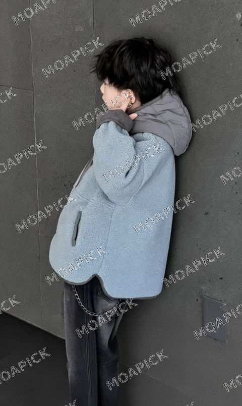 본딩후드후리스점퍼