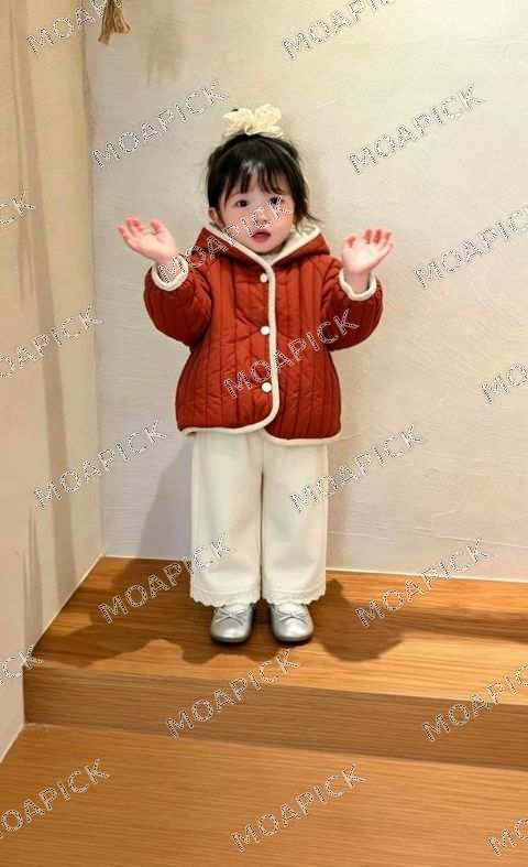 배색누비점퍼