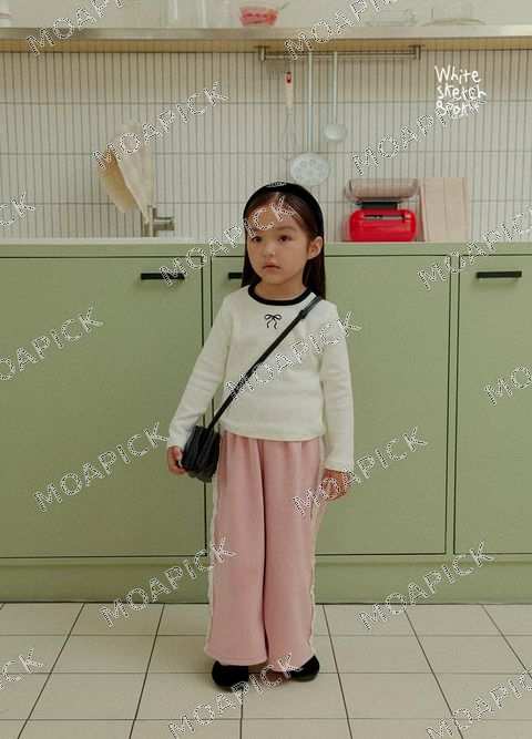 피치배색리본티