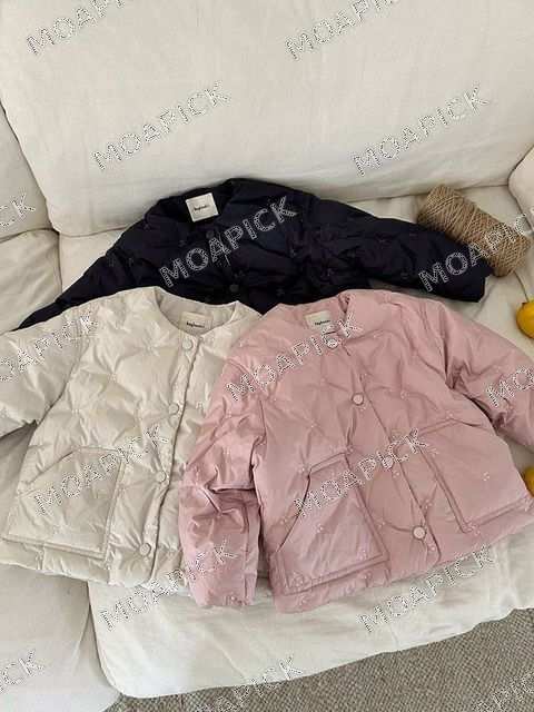 체리자수오리털점퍼