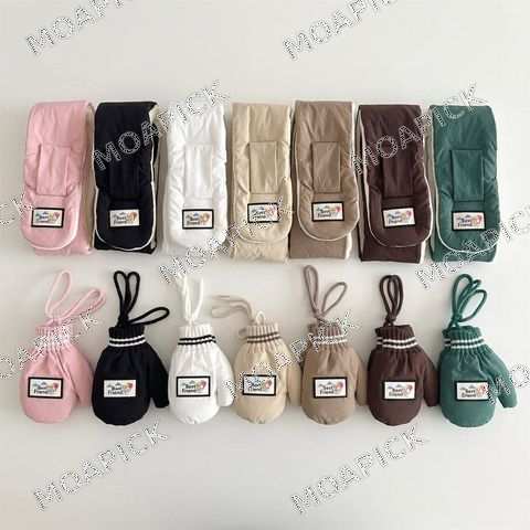 마망패딩쁘띠머플러장갑세트